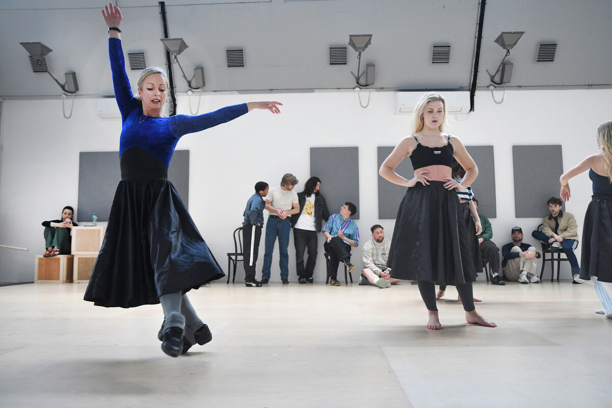 Some of the cast of the Bord Gáis Energy Theatre's in-house production of 'Oklahoma!' in rehearsals at the Digital Hub in Thomas St. Picture: Moya Nolan Some of the cast of the Bord Gáis Energy Theatre's in-house production of 'Oklahoma!' in rehearsals at the Digital Hub in Thomas St. Picture: Moya Nolan