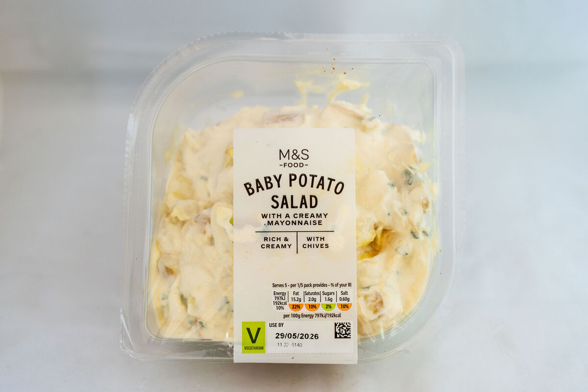 Potato salad from M&S. Potato salad from M&S.