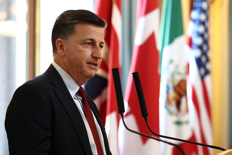 Scotland secretary Douglas Alexander attends a reception on behalf of the English and Scottish Football Associations and the diplomatic missions of Canada, Mexico and the United States of America at the Foreign, Commonwealth &amp; Development Office in central London.
