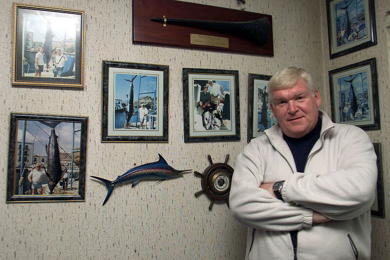 The late Derek Davis was a regular visitor to Loughcarrig House where he enjoyed going out fishing with skipper Brian Byrne Picture: Billy Higgins The late Derek Davis was a regular visitor to Loughcarrig House where he enjoyed going out fishing with skipper Brian Byrne Picture: Billy Higgins