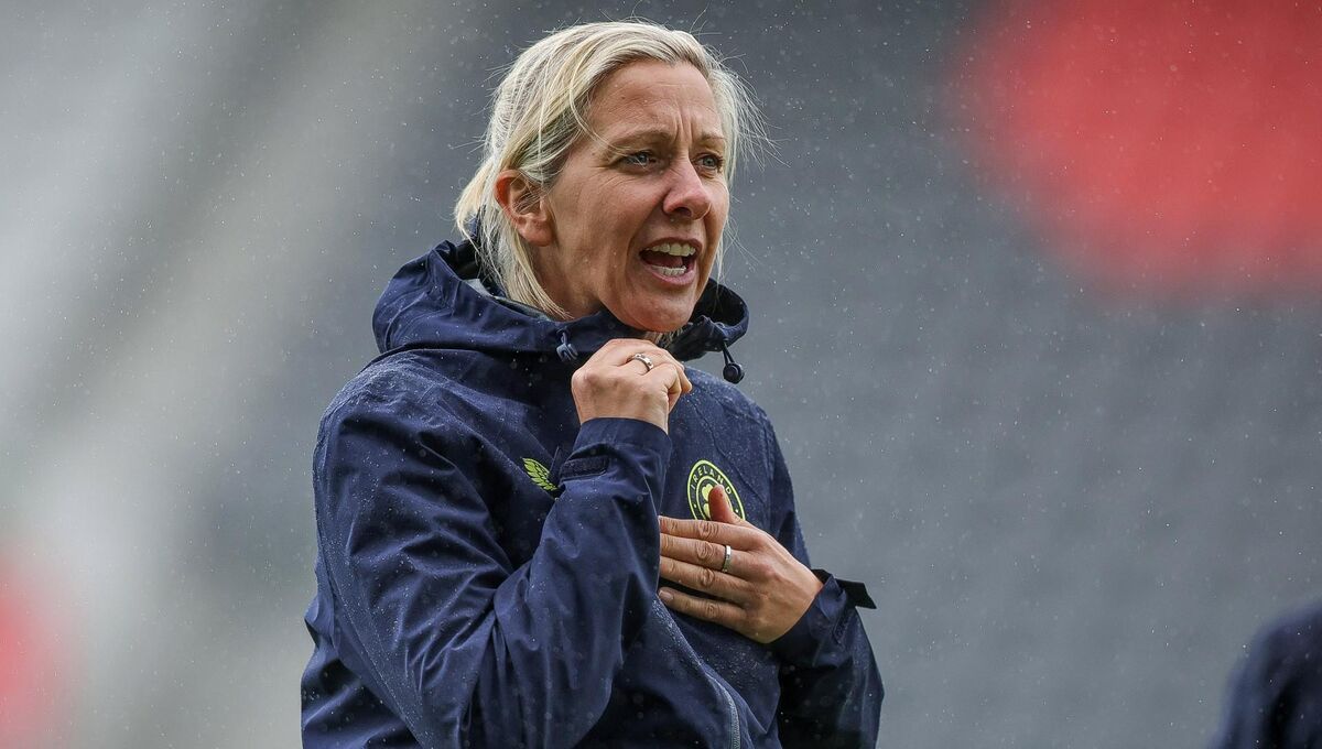 Republic of Ireland WNT Manager Carla Ward during training at SuperValu Pairc Uí Chaoimh. Pic: Tom Maher/Inpho Republic of Ireland WNT Manager Carla Ward during training at SuperValu Pairc Uí Chaoimh. Pic: Tom Maher/Inpho
