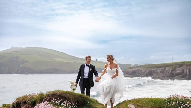 <p>Olivia Buschini and Liam Doherty. Pictures: Padraig Healy Wedding Photography</p>