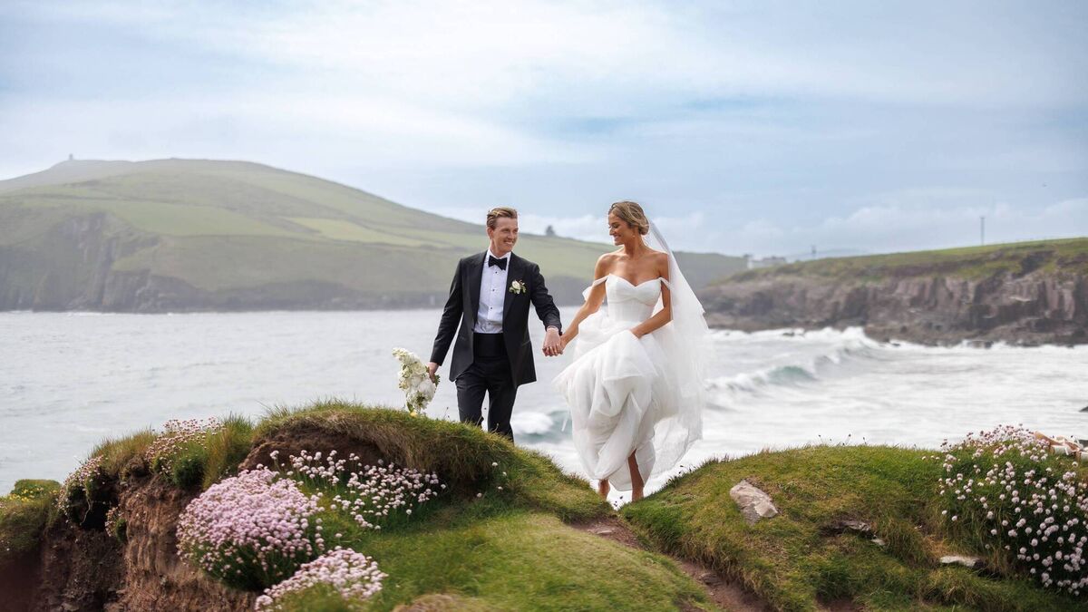 Wedding of the Week: Couple crosses Atlantic to exchange vows at their ‘favourite place on earth’