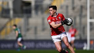 <p>Cork midfielder Colm O'Callaghan was sent off during his side's All-Ireland SFC Round 1 game against Meath. Pic: Seb Daly/Sportsfile</p>