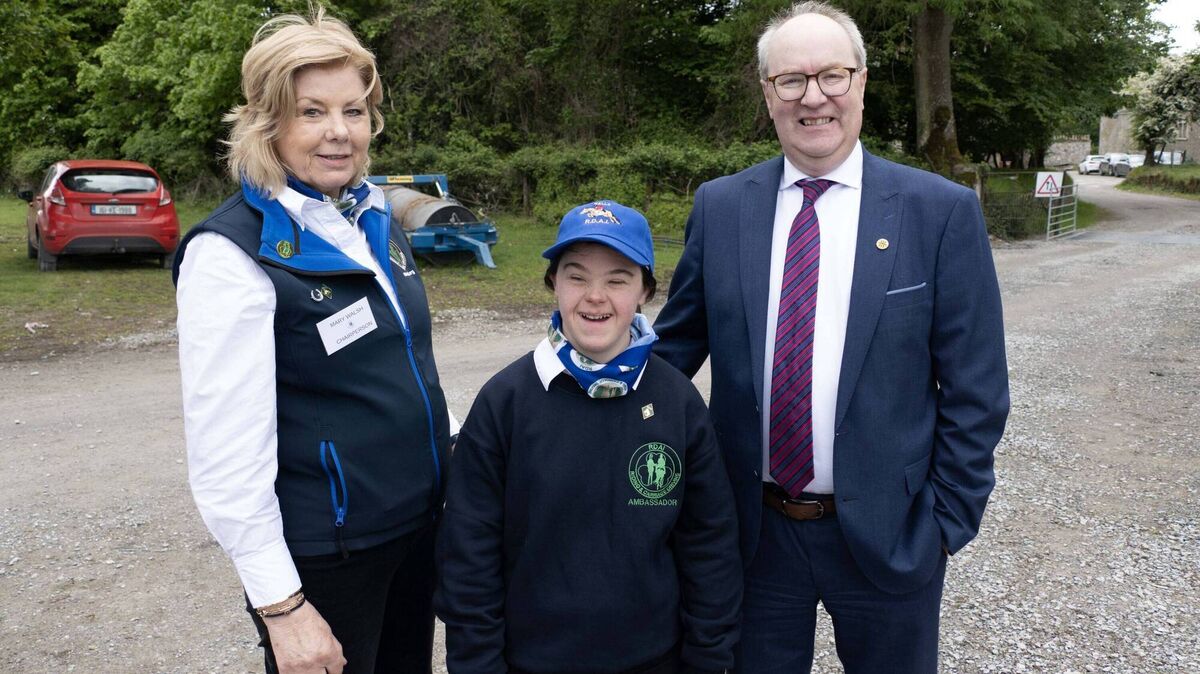(Left to right) Mary Walsh, RDA Ireland chairperson; Emily Logan RDA Ireland rider ambassador and Seán Molloy, Tirlán chief executive officer at the announcement.