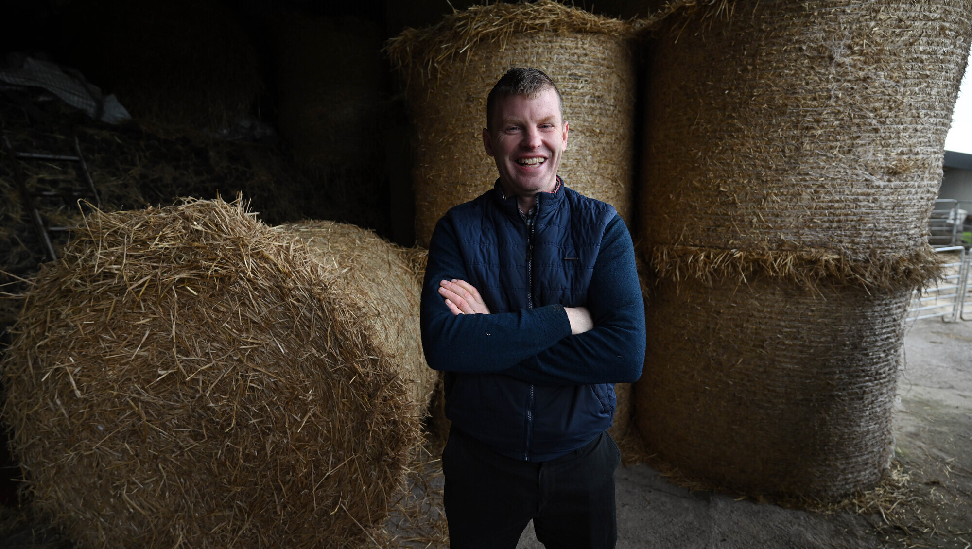 Mallorca, meal and making silage while the weather allows