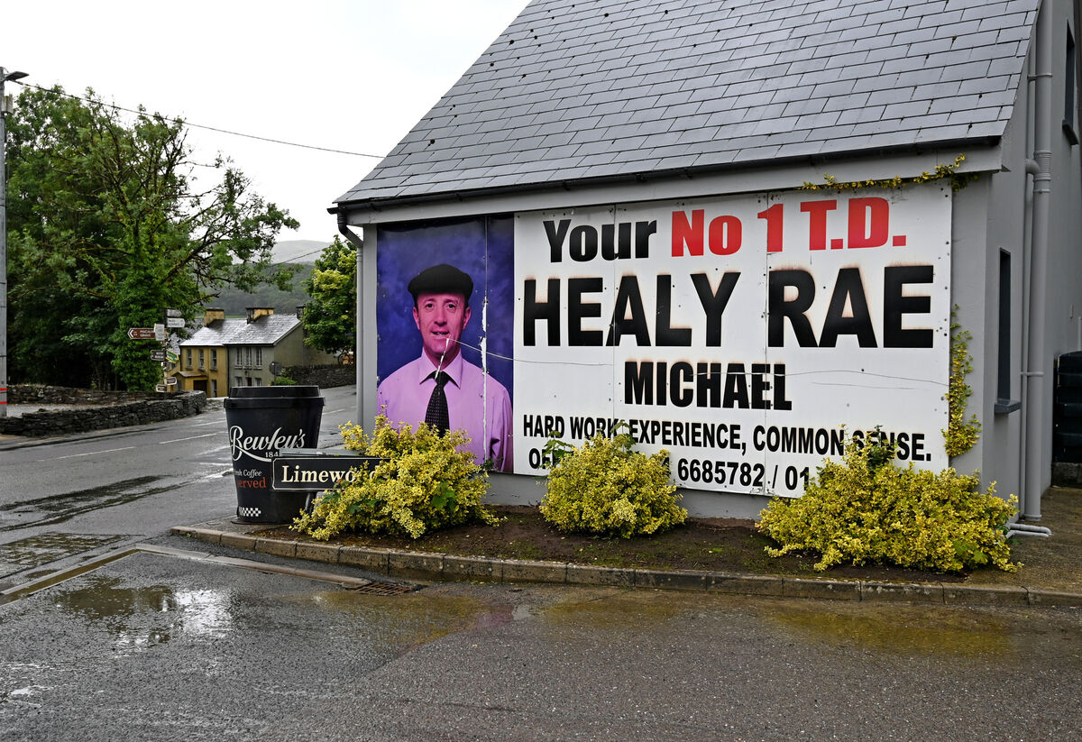 A poster for Michael Healy-Rae in Kilgarvan. Picture: Eddie O'Hare A poster for Michael Healy-Rae in Kilgarvan. Picture: Eddie O'Hare