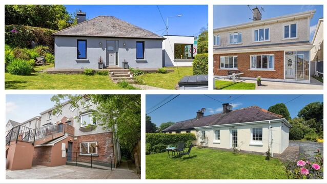 <p>Clockwise from upper left: The Nurse’s Cottage, Glengarriff, Co, Cork; 9 Traonach, Cloyne, Co Cork; Tweedmount Cottage, Tweedmount, Blarney, Co Cork; 82 Lios Na Greine, Douglas, Cork</p>