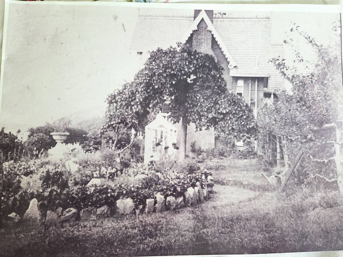An old photo of Riverview House currently hangs within the house An old photo of Riverview House currently hangs within the house