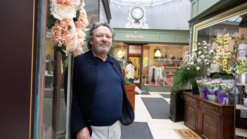 Owner of Winthrop Arcade Tom Corroon at a ceremony celebrating the centenary of the arcade. Owner of Winthrop Arcade Tom Corroon at a ceremony celebrating the centenary of the arcade.