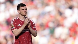 <p>Tottenham have announced the signing of former Liverpool defender Andy Robertson on a free transfer. Pic: Peter Byrne/PA Wire</p>