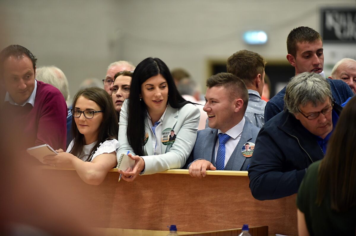 Cousins Maura Healy-Rae and Jackie Healy Rae jnr at the count centre in Killarney on May 25, 2019, during the Kerry County Council election. See 'Meet the Healy-Raes: Who's who in Kerry's political dynasty?' at the link below. Picture: Don MacMonagle