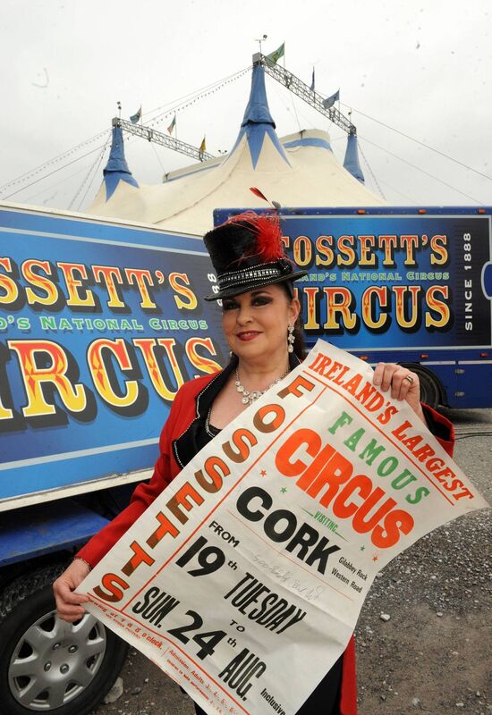 Marion Fossett of Fossett's Circus in the Ring at Mahon Point Cork. File picture: Des Barry Marion Fossett of Fossett's Circus in the Ring at Mahon Point Cork. File picture: Des Barry