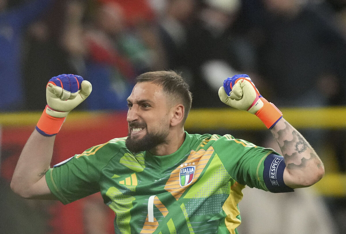 Italy's goalkeeper Gianluigi Donnarumma. Picture: AP Italy's goalkeeper Gianluigi Donnarumma. Picture: AP