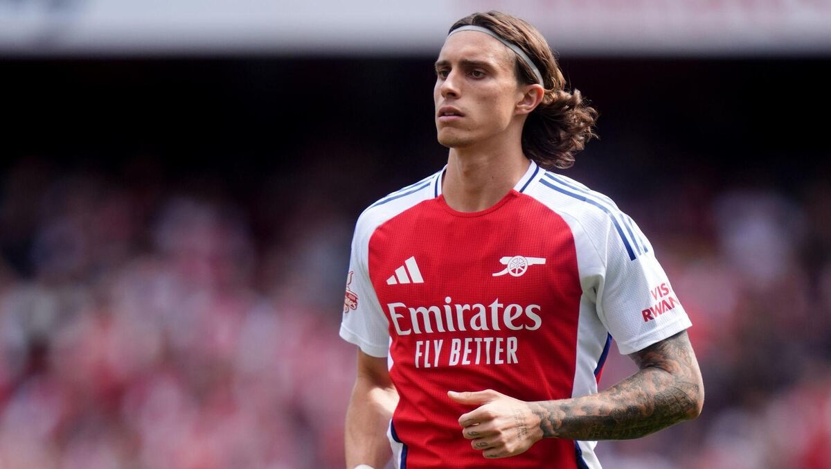 Arsenal and Italy's Riccardo Calafiori. Arsenal and Italy's Riccardo Calafiori.