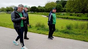 <p>Three Limerick supporters make their way to the Munster Senior Hurling Championship final at SuperValu Páirc Uí Chaoimh. Pic: Ray McManus/Sportsfile</p> <p>Three Limerick supporters make their way to the Munster Senior Hurling Championship final at SuperValu Páirc Uí Chaoimh. Pic: Ray McManus/Sportsfile</p>