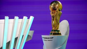 <p>The World Cup trophy will be up for grabs and is still as magical as ever despite new format. Photo: INPHO</p>