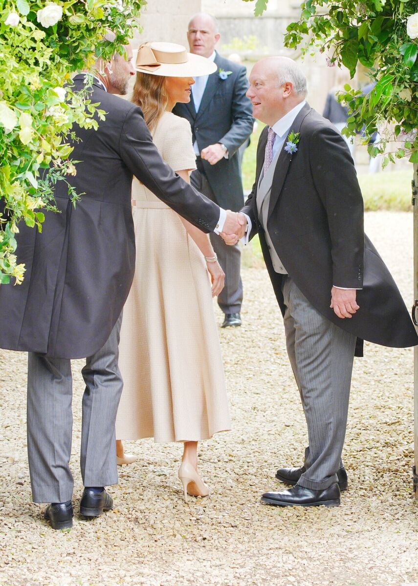 The Prince and Princess of Wales at the wedding of Harriet Sperling to Peter Phillips. Picture: Ben Birchall/PA Wire The Prince and Princess of Wales at the wedding of Harriet Sperling to Peter Phillips. Picture: Ben Birchall/PA Wire
