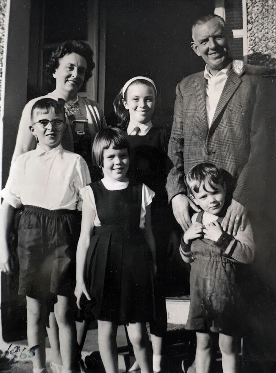 Front row, John, Deirdre, and Tony, and back row, mother Pauline, Mary Kennedy and father Tom. Front row, John, Deirdre, and Tony, and back row, mother Pauline, Mary Kennedy and father Tom.