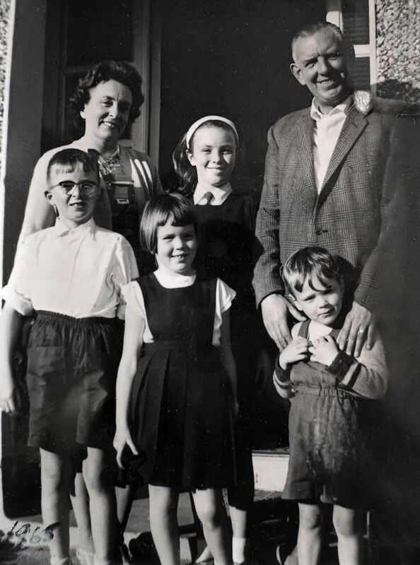 Front row, John, Deirdre, and Tony, and back row, mother Pauline, Mary Kennedy and father Tom. Front row, John, Deirdre, and Tony, and back row, mother Pauline, Mary Kennedy and father Tom.