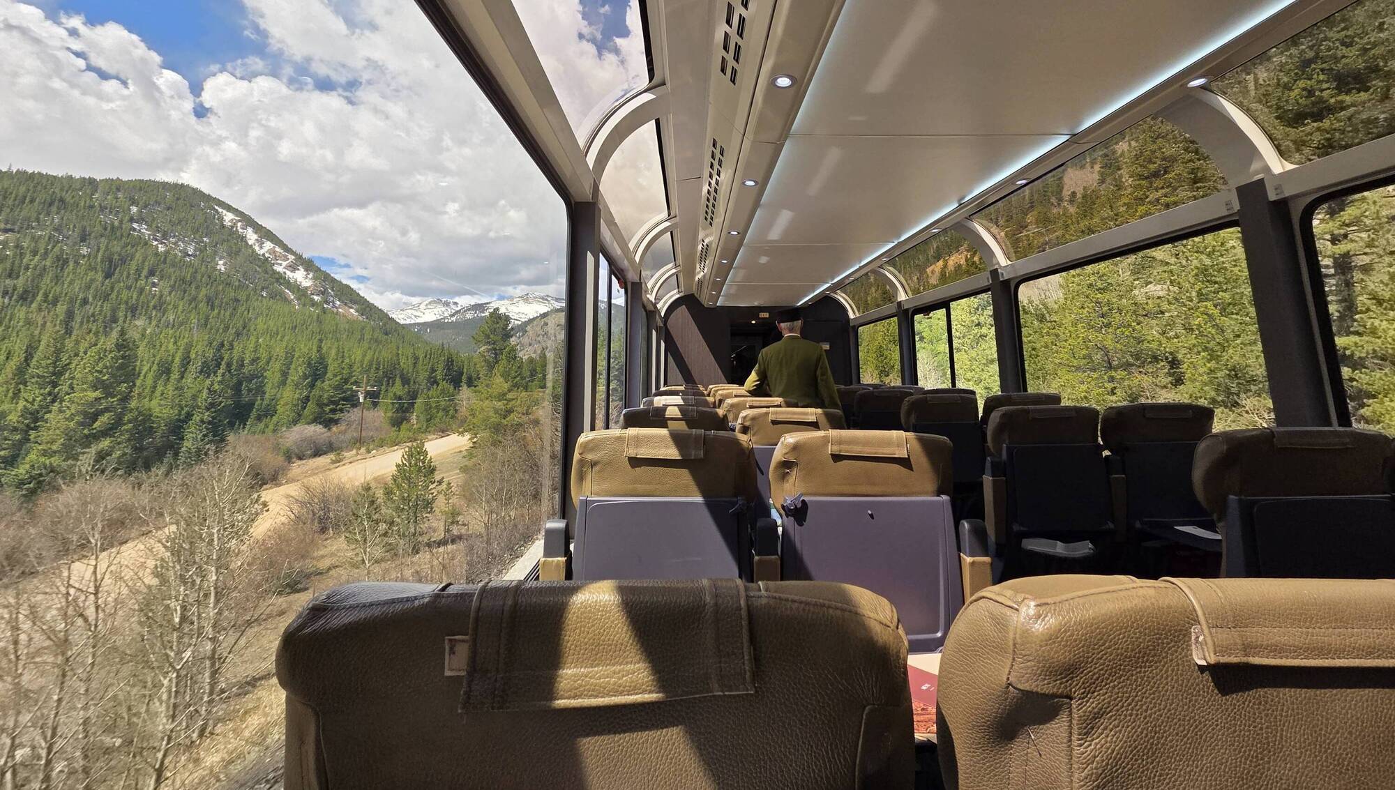 Uninterrupted views from the large windows