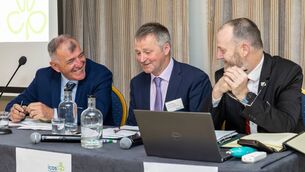 <p>Seán Brosnan, vice-president; Edward Carr, president; and TJ Flanagan, chief executive, at the 131st AGM of the Irish Co-operative Organisation Society held in Portlaoise last Wednesday. Picture: Alf Harvey</p> <p>Seán Brosnan, vice-president; Edward Carr, president; and TJ Flanagan, chief executive, at the 131st AGM of the Irish Co-operative Organisation Society held in Portlaoise last Wednesday. Picture: Alf Harvey</p>