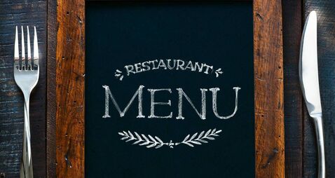 Cafe menu restaurant brochure. Food design template