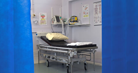 A hospital trolley