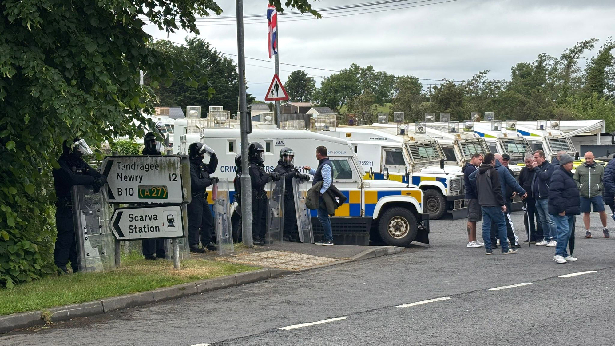 ‘Bloodbath’ averted amid Co Down protest, says DUP MP