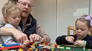 <p>Simon Tierney playing with his 35-year-old Lego with his daughters, Daniela, 4, and the Giovanna, 6. 'It is completely immaterial to them that it was made decades before they ever existed. All that matters is that it’s fun.'</p> <p>Simon Tierney playing with his 35-year-old Lego with his daughters, Daniela, 4, and the Giovanna, 6. 'It is completely immaterial to them that it was made decades before they ever existed. All that matters is that it’s fun.'</p>