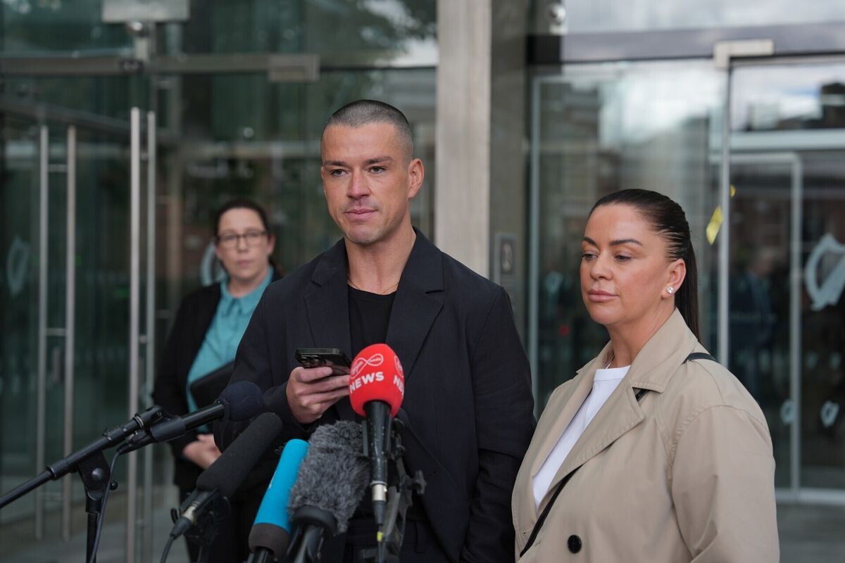 Noel Kirwan's children Kristopher and Donna Kirwan speaking to the media outside the Special Criminal Court in Dublin after Sean McGovern, 40, was sentenced to 24 years in prison. Picture: Niall Carson/PA Noel Kirwan's children Kristopher and Donna Kirwan speaking to the media outside the Special Criminal Court in Dublin after Sean McGovern, 40, was sentenced to 24 years in prison. Picture: Niall Carson/PA
