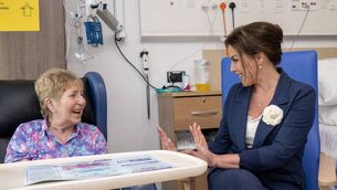 <p>Jennifer Carroll MacNeill chatting with patient Kathleen Kavanagh from Charleville after the health minister officially opened an extension at Mallow General Hospital, which includes 24 beds which recently came into use. Picture: Brian Lougheed</p> <p>Jennifer Carroll MacNeill chatting with patient Kathleen Kavanagh from Charleville after the health minister officially opened an extension at Mallow General Hospital, which includes 24 beds which recently came into use. Picture: Brian Lougheed</p>
