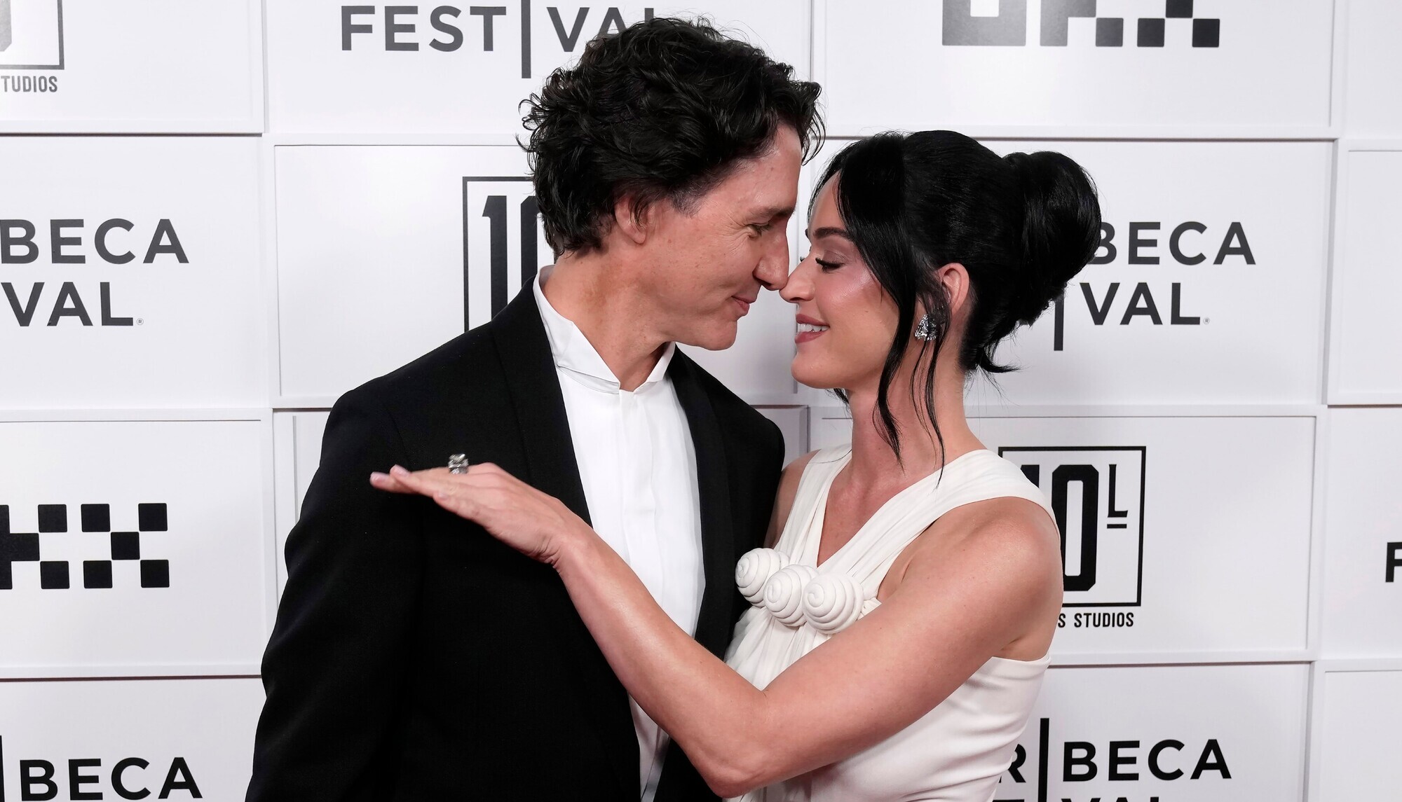 Katy Perry and Justin Trudeau look loved up as they make red carpet debut