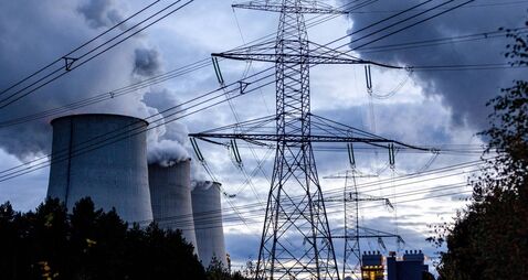 Open Cast Lignite Mine And Power Plant in Germany