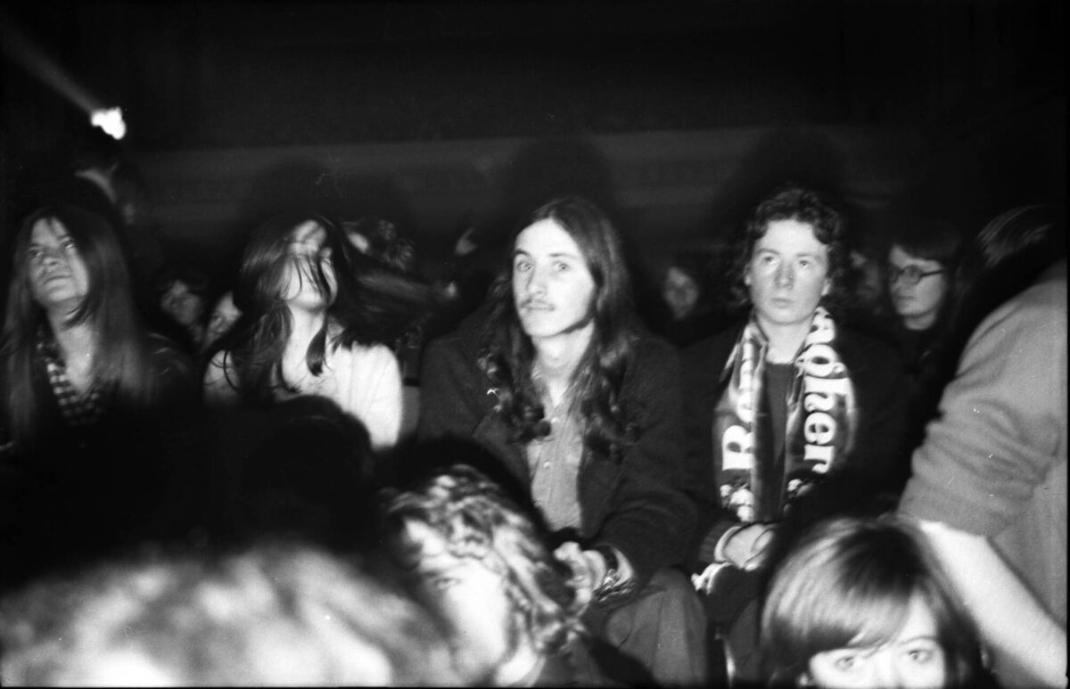 Members of the audience at the Rory Gallagher concert in Cork City Hall in January 1974. Picture: Pat Galvin Members of the audience at the Rory Gallagher concert in Cork City Hall in January 1974. Picture: Pat Galvin