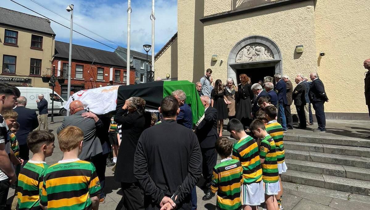 REST IN PEACE: Denis Coughlan's funeral mass took place at Blackpool church of the Annunciation on Tuesday.