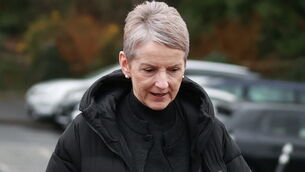 <p>Eleanor Donaldson arrives at Newry Crown Court for a no bill hearing where she is seeking to have two charges dismissed in the historical sex offences case involving her and her husband Sir Jeffrey Donaldson. Picture: Liam McBurney/PA Wire</p>