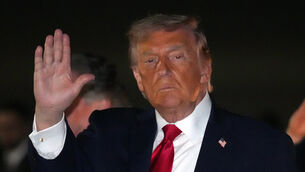 <p>Mr Trump blamed Iran for the crash (AP)</p>