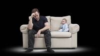 Father & Baby on Couch