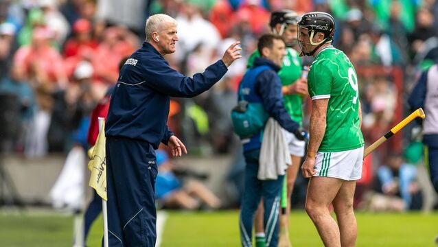 <p>In a change from 2025, this season John Kiely is mic'd up on the sideline. He made sure to acknowledge that feedback during his post-match press conference. Pic: ©INPHO/Morgan Treacy</p>
