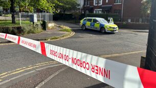 <p>A police cordon at the scene of a stabbing outside apartments in the Kinnaird Avenue area of north Belfast. Picture: PA</p> <p>A police cordon at the scene of a stabbing outside apartments in the Kinnaird Avenue area of north Belfast. Picture: PA</p>