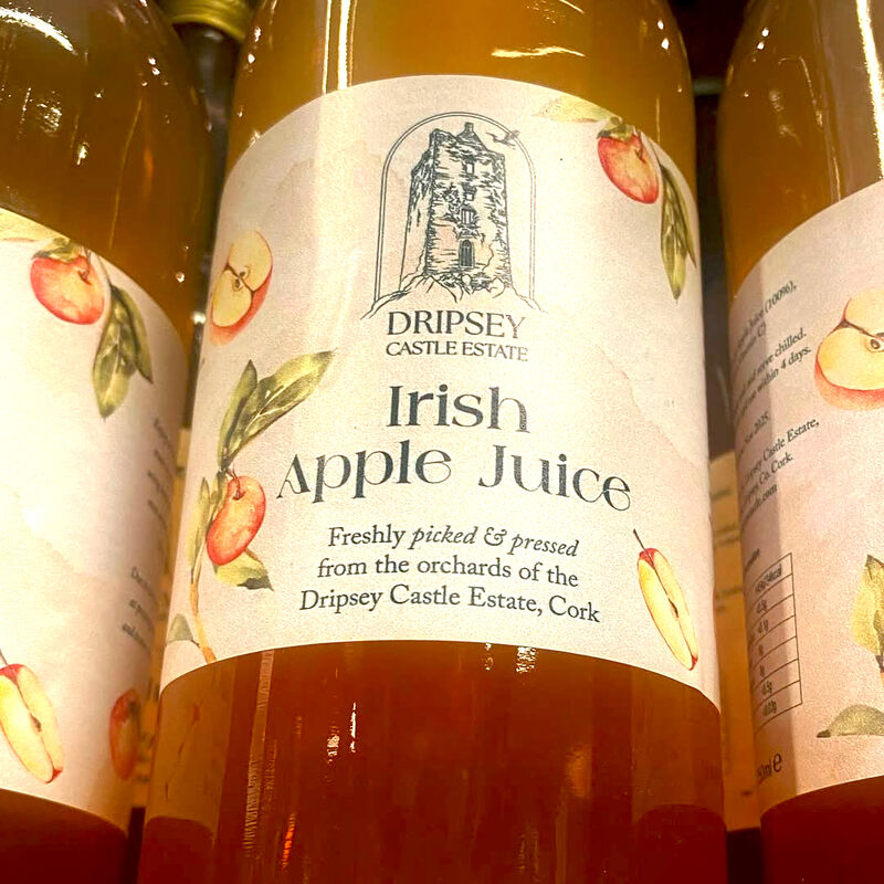 Drispsey Castle Estate organic apple juice Drispsey Castle Estate organic apple juice