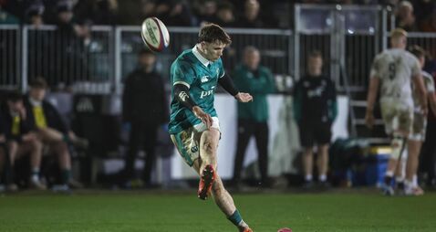 Tom Wood kicks a conversion 20/2/2026