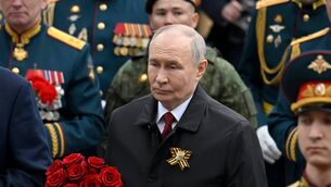 <p>Tánaiste Simon Harris said EU sanctions on Russia in the wake of its of attack on Ukraine hurt 'Putin where it hurts in terms of an impact on the Russian economy.' Picture: Alexander Nemenov/AP</p>