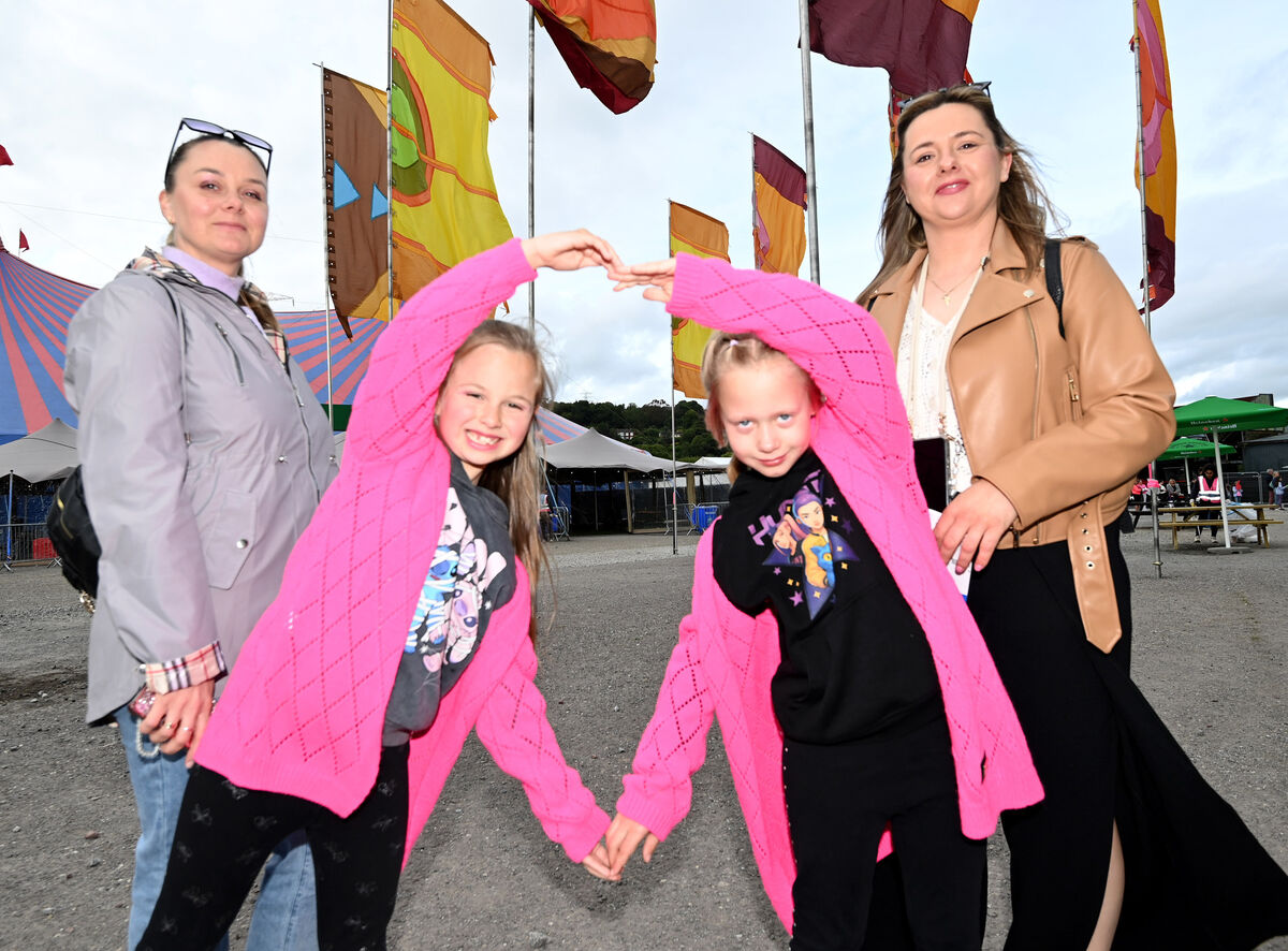 Agnieszka and Joanna Waligoka and Martha and Nela Kozlowska from Cobh at the first of two nights of the K Pop Forever! Tribute at The Marquee. Picture: Eddie O'Hare