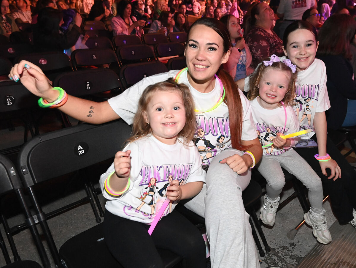 Ashling, Gracie, Niamh, and Fiadh from Glanmire at the K Pop Forever! Tribute at The Marquee in Cork on Wednesday evening. Picture: Eddie O'Hare