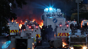 <p>There were violent scenes across Belfast as crowds attacked police with missiles (PA)</p> <p>There were violent scenes across Belfast as crowds attacked police with missiles (PA)</p>
