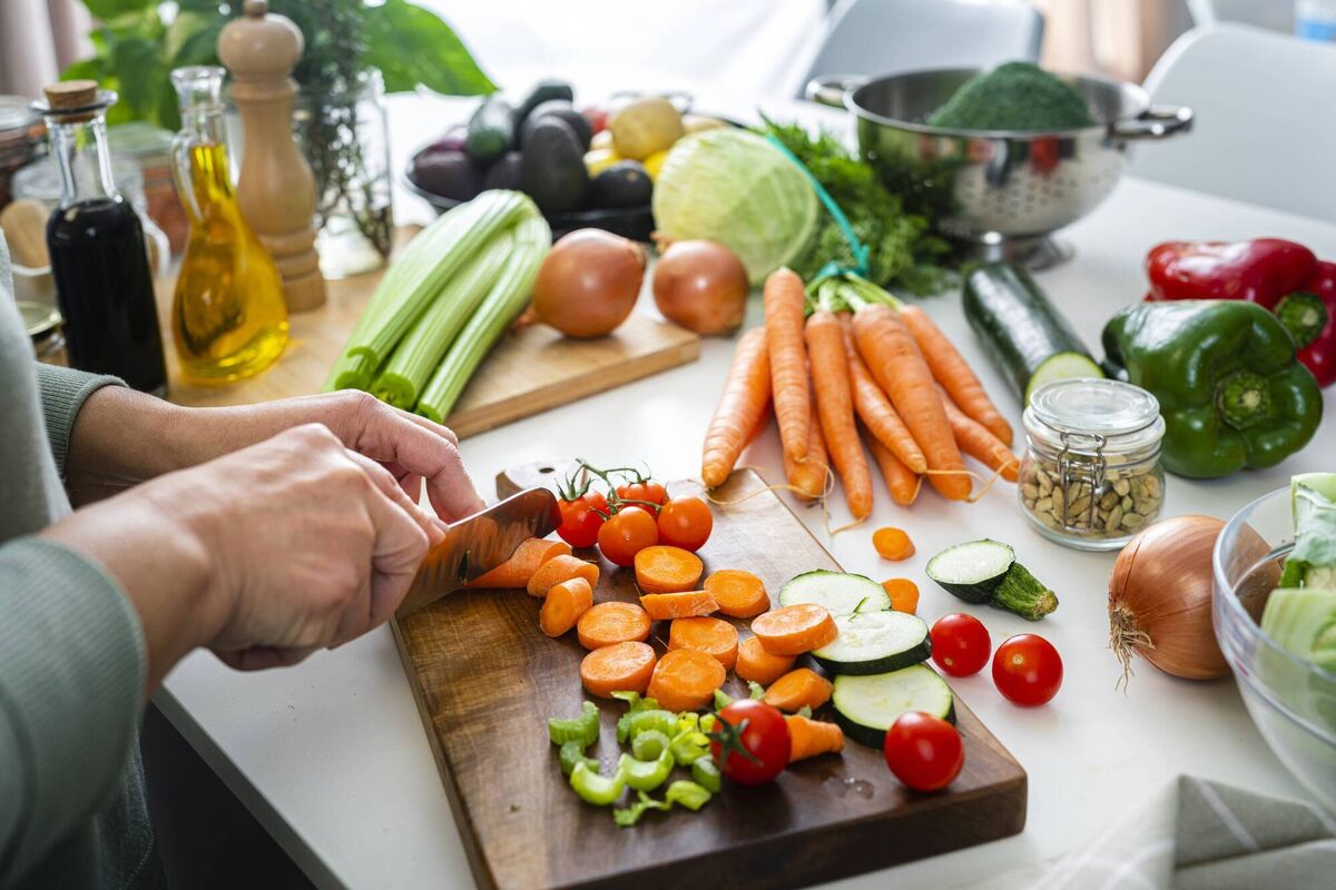 Top tip for self-service food on the go: Pre-chop all your veg and meat and bag it up before setting off. Top tip for self-service food on the go: Pre-chop all your veg and meat and bag it up before setting off.