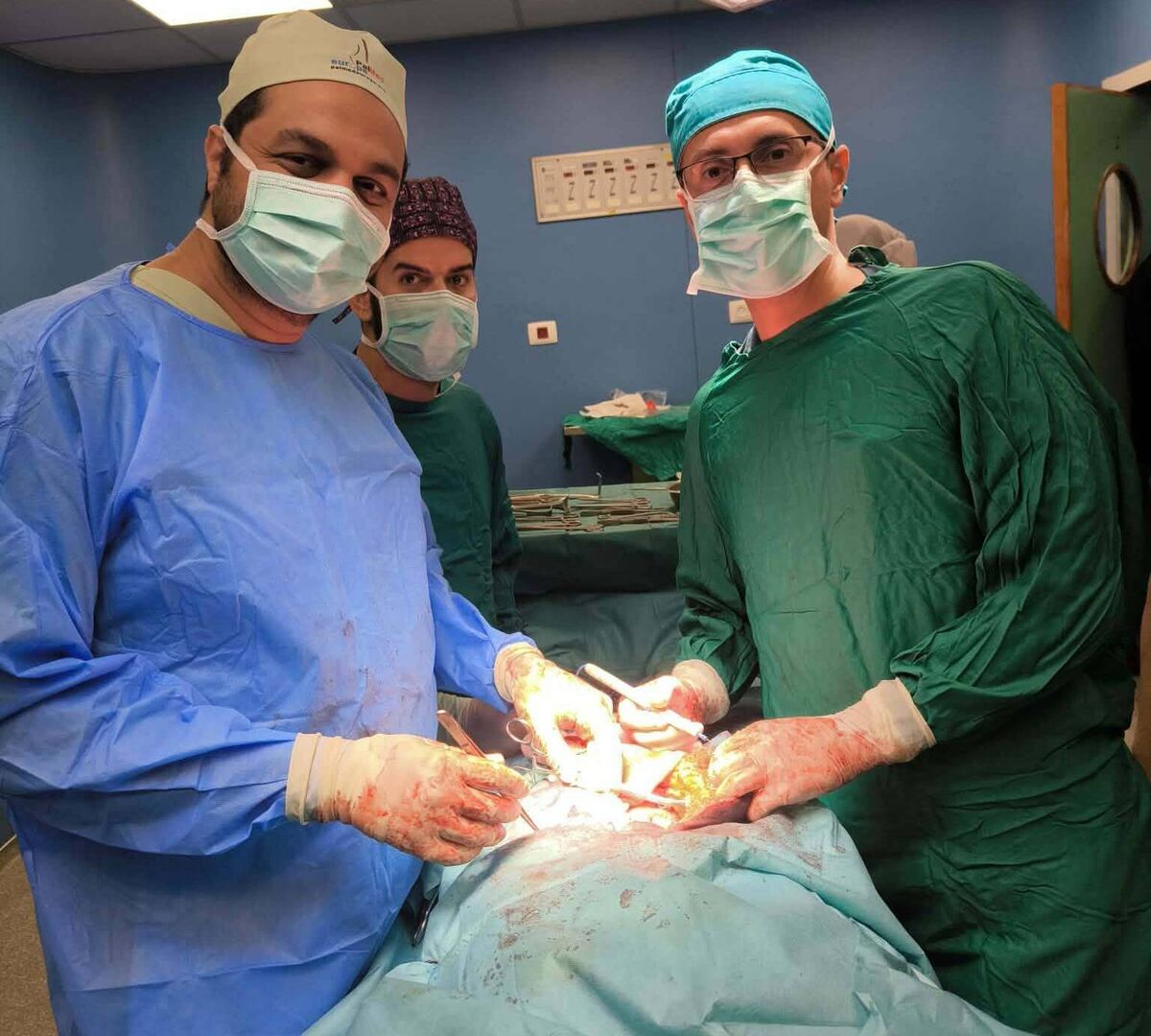 (From left) Consultant general and upper GI, Mohammed Daoud with colleagues performing surgery. The father-of-three is one of few Irish-based consultants to have been granted access to beleaguered Al-shifa hospital, which is in the northern part of the Gaza Strip. (From left) Consultant general and upper GI, Mohammed Daoud with colleagues performing surgery. The father-of-three is one of few Irish-based consultants to have been granted access to beleaguered Al-shifa hospital, which is in the northern part of the Gaza Strip.