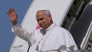 <p>Pope Leo XIV waves as he arrives at Gran Canaria Gando airbase (Alessandra Tarantino/AP)</p> <p>Pope Leo XIV waves as he arrives at Gran Canaria Gando airbase (Alessandra Tarantino/AP)</p>